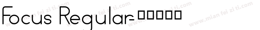 Focus Regular字体转换
